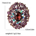 Alloy Full Rhinestone Glass Brooch Pin For Women Apparel view 8