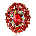 Alloy Full Rhinestone Glass Brooch Pin For Women Apparel view 5