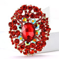 Alloy Full Rhinestone Glass Brooch Pin For Women Apparel view 2