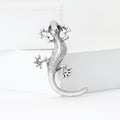 Alloy Gecko Brooch Pin For Trendy Men’s Apparel Decoration view 3