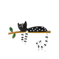 Alloy Enamel Cat Brooch Pin For Women Suit Cardigan Decor view 5