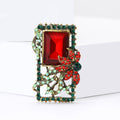 Alloy Rhinestone Crystal Baroque Brooch Pin For Women Garment Decoration view 2