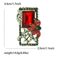 Alloy Rhinestone Crystal Baroque Brooch Pin For Women Garment Decoration view 6