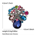 Alloy Glass Flower Basket Brooch Pin For Garment Accessories view 5