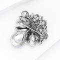 Alloy Glass Flower Basket Brooch Pin For Garment Accessories view 4