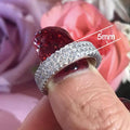 Fresh Forest Style Full Rhinestone Index Finger Ring For Women Simple Fashion Jewelry view 5