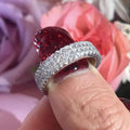 Fresh Forest Style Full Rhinestone Index Finger Ring For Women Simple Fashion Jewelry view 6