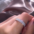 Fresh Forest Style Full Rhinestone Index Finger Ring For Women Simple Fashion Jewelry view 3