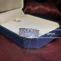 European Fashion AAA Double Row Teardrop Zircon Ring, Trendy Finger Accessory Jewelry view 5