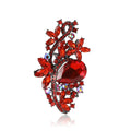 Vintage Alloy Glass Brooch Pin For Women's Coats And Suits view 5