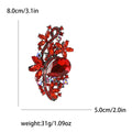 Vintage Alloy Glass Brooch Pin For Women's Coats And Suits view 4