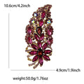 Alloy Full Rhinestone Glass Brooch Pin For Coats And Suits view 10