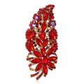Alloy Full Rhinestone Glass Brooch Pin For Coats And Suits view 5