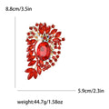Alloy Rhinestone Glass Brooch For Women's Suit And Coat Decoration view 7