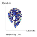 Alloy Full Rhinestone Glass Brooch For Women's Suit And Coat view 7