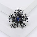 Alloy Crystal Glass Geometric Brooch Pin For Fashion Apparel Decor view 4
