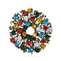 Alloy Enamel Rhinestone Brooch With Acrylic Accent For Clothing Decoration view 1
