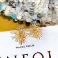 Alloy Silver Needle Firework Zircon Quadrilateral Stud Earrings For Women Fashion OL Style view 4