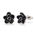 Sweet Korean Japanese Style Camellia Flower Stud Earrings For Women Student Fashion Jewelry view 1