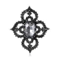 Alloy Rhinestone Baroque Brooch Pin For Luxury Apparel Decoration view 3