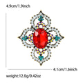 Alloy Rhinestone Baroque Brooch Pin For Luxury Apparel Decoration view 5
