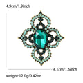 Alloy Rhinestone Baroque Brooch Pin For Luxury Apparel Decoration view 6