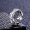 Fashion Rectangle Zircon Ring Full Stone Statement Couple Jewelry For Men And Women view 4