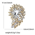 Alloy Oversized Glass Brooch Pin For Shawls And Coats view 4
