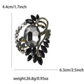 Alloy Rhinestone Glass Brooch For Women's Shawl And Coat Decoration view 7