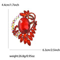 Alloy Rhinestone Glass Brooch For Women's Shawl And Coat Decoration view 4