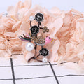 Alloy Rhinestone Pearl Bird Branch Brooch For Clothing Decoration view 2