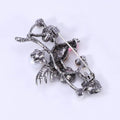 Alloy Rhinestone Pearl Bird Branch Brooch For Clothing Decoration view 3