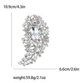 Alloy Crystal Glass Rhinestone Brooch Pin For Fashion Garment Accessories view 6