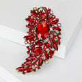 Alloy Crystal Glass Rhinestone Brooch Pin For Fashion Garment Accessories view 5