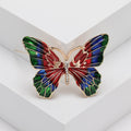 Alloy Enamel Butterfly Brooch For Clothing Fastening And Decoration view 2