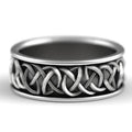 Nordic Mythology Fenrir Giant Wolf Defensive Totem Amulet Hip Hop Pirate Wolf Ring Jewelry view 3