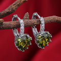 Trendy Multicolor Cubic Zirconia Heart Crystal Earrings For Women, Elegant Sweetheart Jewelry view 11