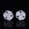 Fashion Mixed Color Cubic Zirconia Stud Earrings For Women, Everyday Versatile Ear Jewelry view 3