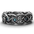Creative Vintage Wolf Totem Men's Ring Cross Line Street Trend Jewelry Accessories view 3