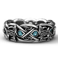 Creative Vintage Wolf Totem Men's Ring Cross Line Street Trend Jewelry Accessories view 1
