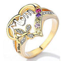 Heart Shaped MOM Mother Ring For Women Mother's Day Gift Fashion Hand Jewelry Accessories view 1