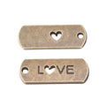 Zinc Alloy LOVE Charm Pendant No.320721 for DIY Necklace Bracelet Jewelry Making view 2
