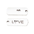 Zinc Alloy LOVE Charm Pendant No.320721 for DIY Necklace Bracelet Jewelry Making view 3