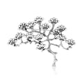 Alloy Pine Branch Pearl Brooch Vintage Lapel Pin For Coats view 2