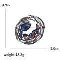 Alloy Color Rhinestone Ring Brooch Pin For Statement Apparel view 5