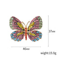 Alloy Rhinestone Butterfly Brooch Pin For Cartoon Animal Clothing Accessories view 5