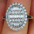Vintage Oval Hollow Full Zircon Ring, European Style Fashion Jewelry Ring For Women view 6