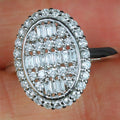 Vintage Oval Hollow Full Zircon Ring, European Style Fashion Jewelry Ring For Women view 4