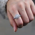 Micro Pave Full Cubic Zirconia Women Ring, Engagement Party Celebration Fashion Jewelry Accessory view 3