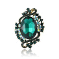 Alloy Crystal Glass Brooch Pin For Elegant Suit And Cardigan Decor view 5